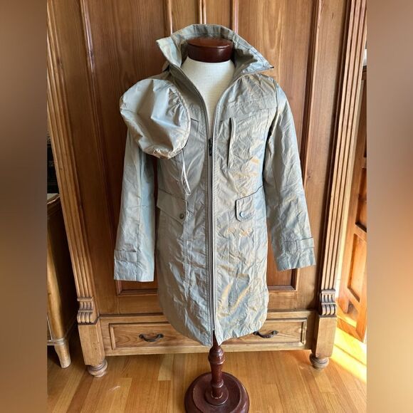 Cole Haan Jackets & Blazers - Cole Haan New York parka long rain coat with hoodie women’s sz small